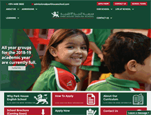 Tablet Screenshot of parkhouseschool.com